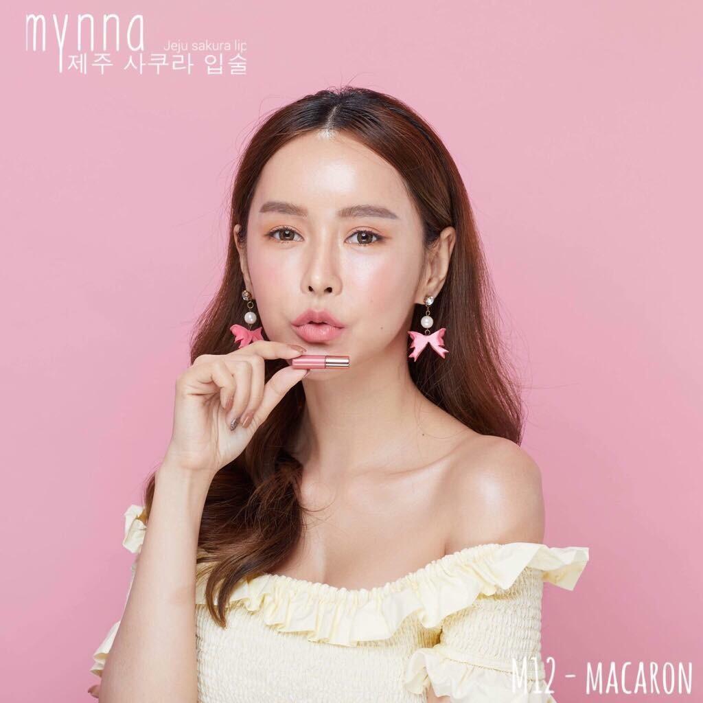 ลิปมินิ Mynna Mini Lipstick ลิปสติก ลิปแมท ลิปพกพา สีทนชัด ปากนุ่ม ชุ่มชื่น ไม่ดำ ไม่แห้ง ไม่ตกร่อง กันน้ำ ขนาด1.2g
