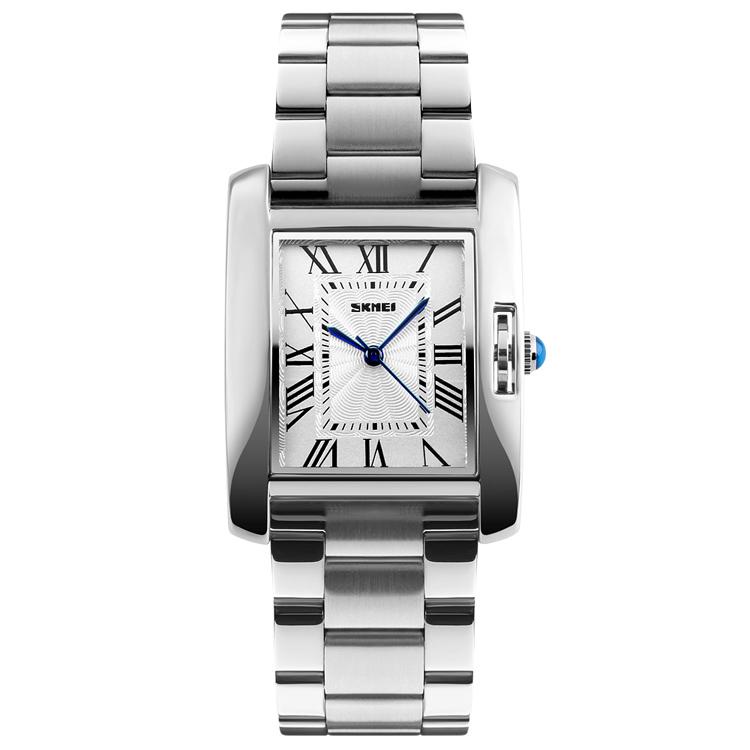 SKMEI ของแท้ 100% ส่งในไทยไวแน่นอน นาฬิกาข้อมือ สไตล์ Casual Bussiness Watch หน้าปัดเลขโรมัน กันน้ำ สายแสตนเลส ดีไซน์หรู รุ่น +คู่มือ+กล่องนาฬิกา SK1284