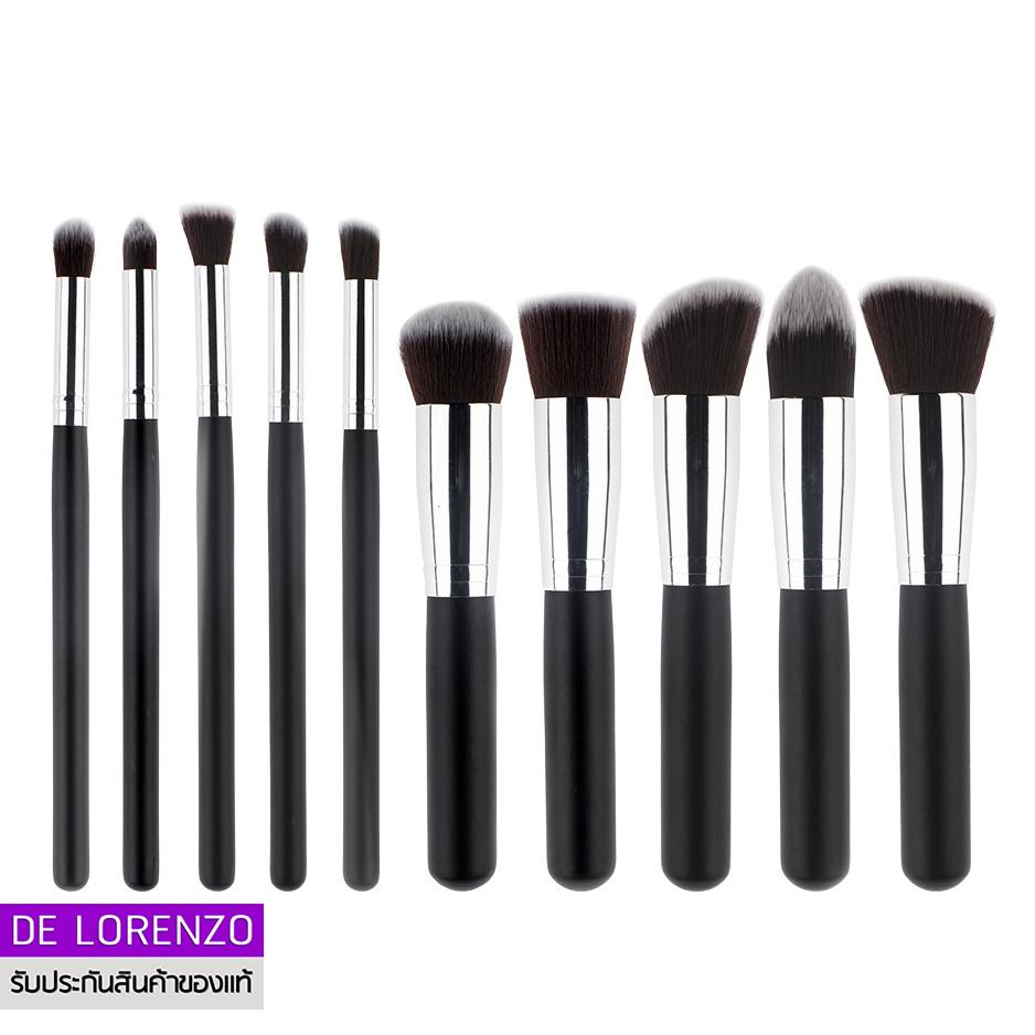 DE LORENZO Make Up Brush Set (10ชิ้น) สีดำ DZ802 แปรงแต่งหน้า ชุดแปรงแต่งหน้า 10 ชิ้น ขนแปรงนุ่ม เซตแปรงแต่งหน้า แปรงแต่งตา อาทิ แปรงแต่งคิ้ว แปรงปัดเมคอัพชนิดฝุ่น แปรงเกลี่ยรองพื้น แปรงปัดแก้ม DE LORENZO Make Up Brush Set (10ชิ้น) สีดำ DZ802 แปรงแต่งหน้า ชุดแปรงแต่งหน้า 10 ชิ้น ขนแปรงนุ่ม เซตแปรงแต่งหน้า แปรงแต่งตา อาทิ แปรงแต่งคิ้ว แปรงปัดเมคอัพชนิดฝุ่น แปรงเกลี่ยรองพื้น แปรงปัดแก้ม