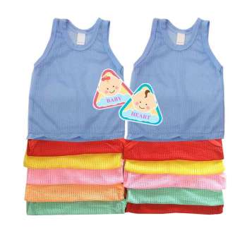 Baby heart เสื้อกล้ามรู เสื้อกล้ามเด็ก แพ็ค 12 ตัว size L