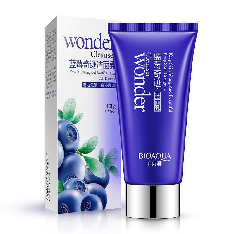 BIOAOUA โฟมล้างหน้าบลูเบอร์รี่ เพื่อผิวกระจ่างใส 100 มล BIOAOUA โฟมล้างหน้าบลูเบอร์รี่ เพื่อผิวกระจ่างใส 100 มล