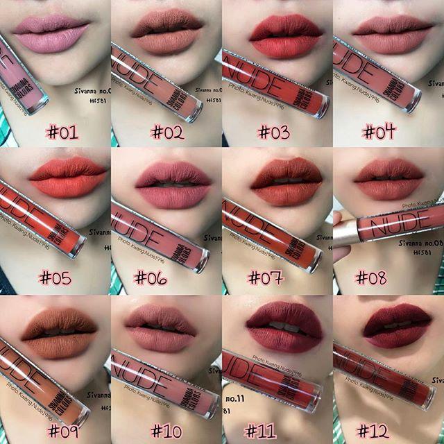 ฮิตข้ามปี Sivanna Luxury Nude Matte Lip Liquid HF581 : ซิเวนน่า ลิปกลอส เนื้อแมท ลิปนู้ด X 1 ชิ้น ฮิตข้ามปี Sivanna Luxury Nude Matte Lip Liquid HF581 : ซิเวนน่า ลิปกลอส เนื้อแมท ลิปนู้ด X 1 ชิ้น