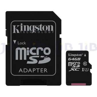 64 GB MICRO SD CARD (ไมโครเอสดีการ์ด) KINGSTON (SDCS/64GB)