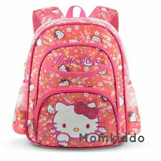 กระเป๋านักเรียน Hello Kitty กระเป๋าเป้คิตตี้ กระเป๋าเด็ก กระเป๋าเป้เด็ก ไซด์M