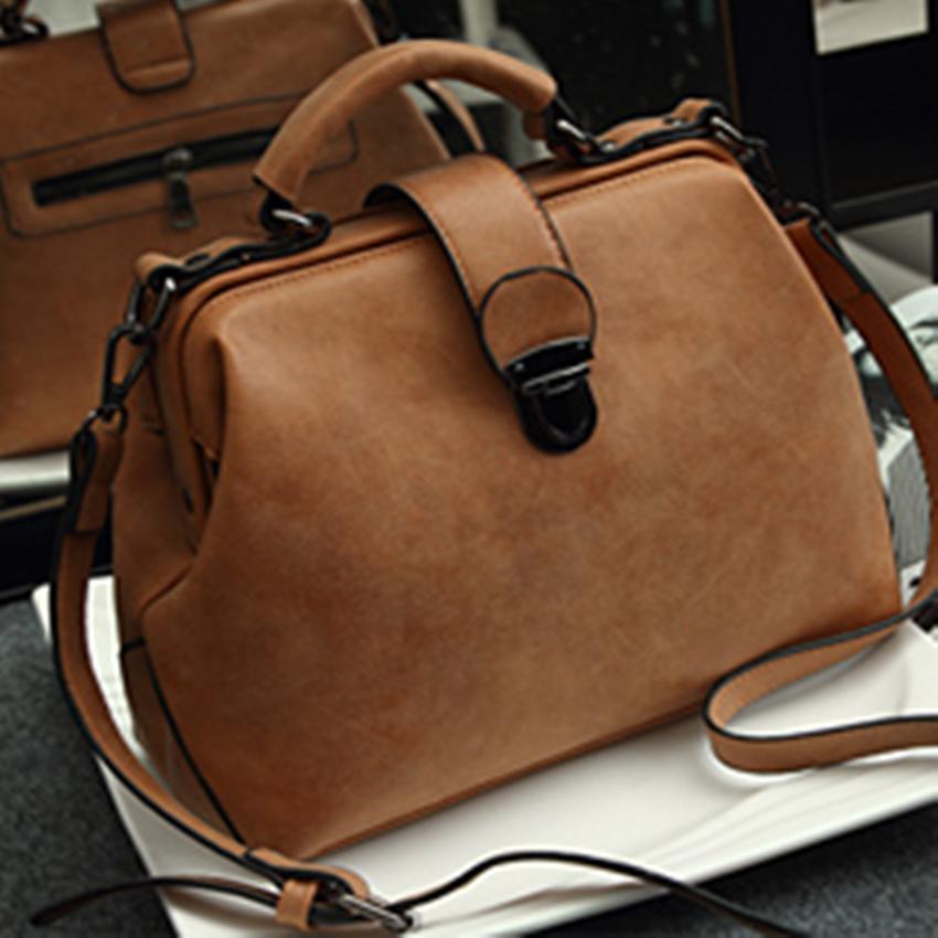 Crvid Women High Quality Leather Handbag กระเป๋าถือ กระเป๋าสะพายไหล่ กระเป๋าสะพายพาดลำตัว