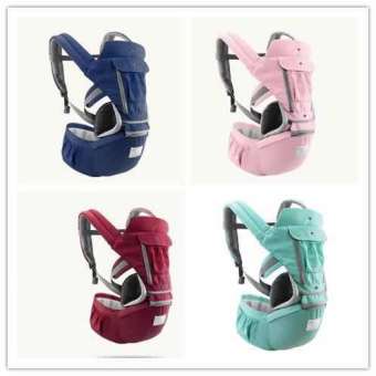 Baby style เป้อุ้มเด็กนั่ง aiebao Hip Seat 3 in 1 สามารถนั่งและนอนได้ พาสเทล(Pastel) สะพายหน้าและสะพายหลังได้ รุ่น:B5