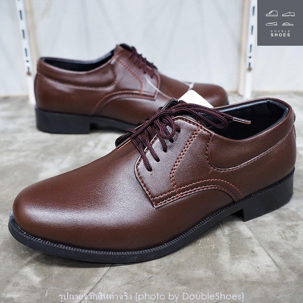 Mewnic รองเท้าผู้กำกับลูกเสือ พื้นเย็บ รุ่น 517 (สีน้ำตาล) ไซส์ 5-11