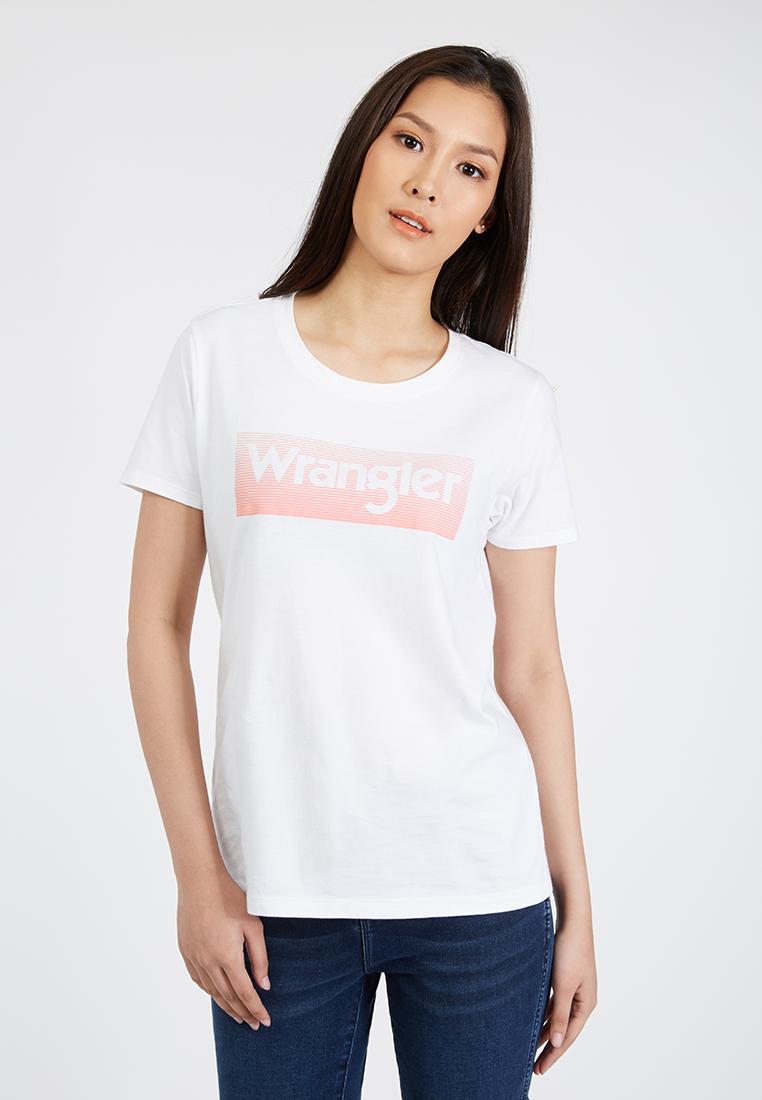 เสื้อยืดแขนสั้น Wrangler รุ่น WR W872R201 สี WHITE0