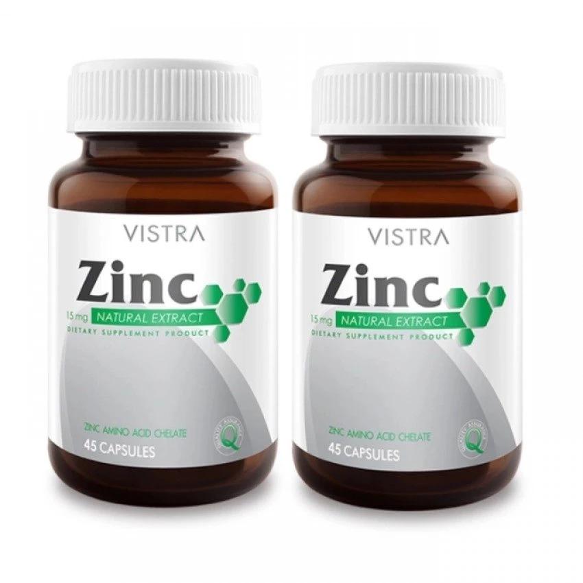 VISTRA Zinc 15mg (45 Tablets)แพ็คคู่ VISTRA Zinc 15mg (45 Tablets)แพ็คคู่