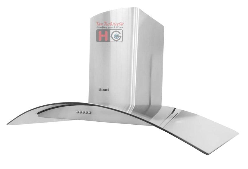 Rinnai เครื่องดูดควัน มีกรองอากาศภายใน รุ่น RH-C139-GC - silver