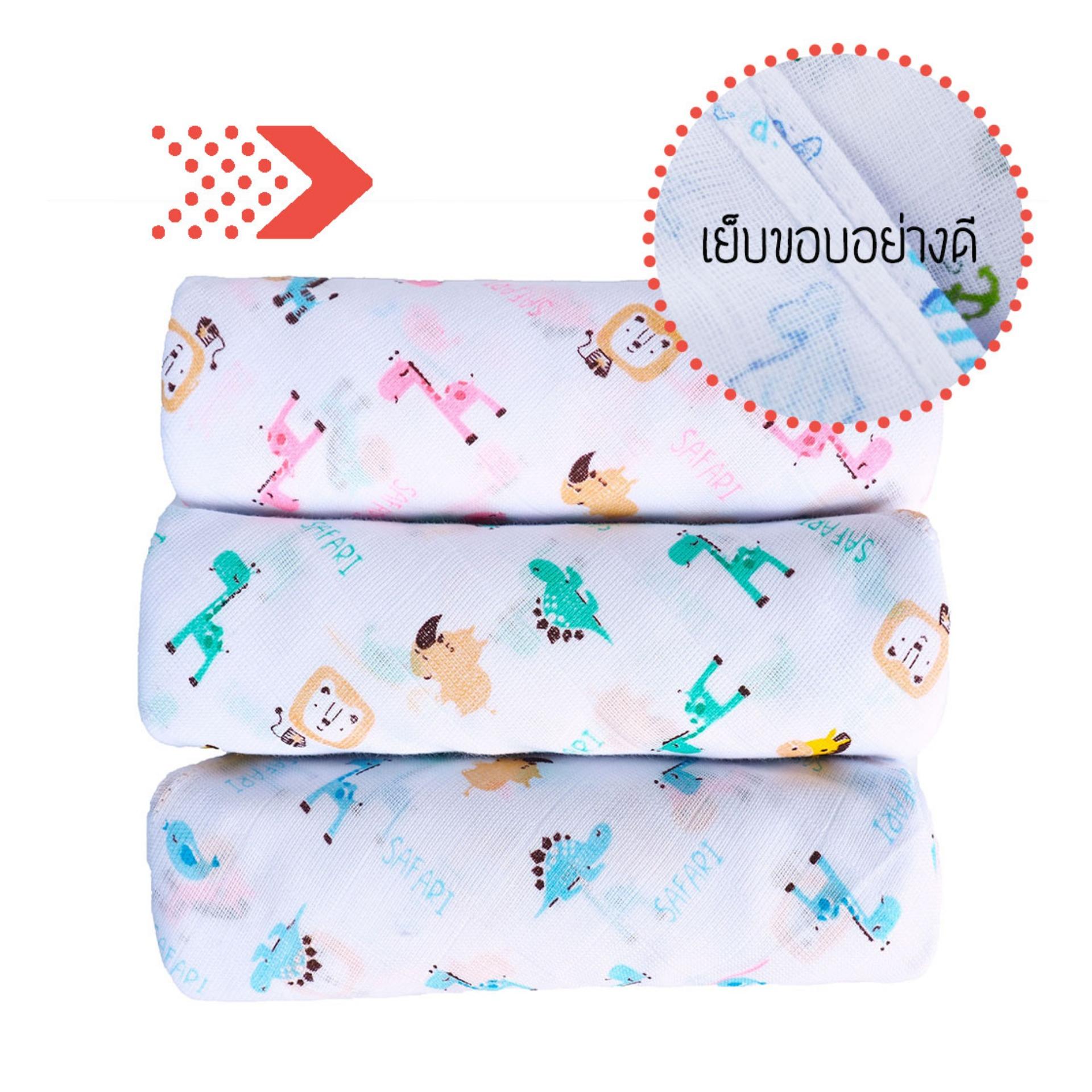 ผ้าอ้อมผ้าสาลู เนื้ออองฟอง 2ชั้น 30 นิ้ว เกรดAAA+ แพ็ค 6 ผืน คละสี (ลาย Giraffe Safari) ผ้าอ้อมผ้าสาลู เนื้ออองฟอง 2ชั้น 30 นิ้ว เกรดAAA+ แพ็ค 6 ผืน คละสี (ลาย Giraffe Safari)