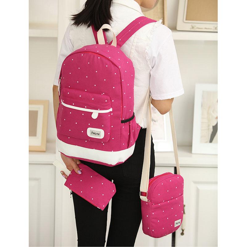 กระเป๋าเป้สะพายหลัง กระเป๋าสะพายหลังผู้หญิง backpack women ซื้อ 1 แถม 2
