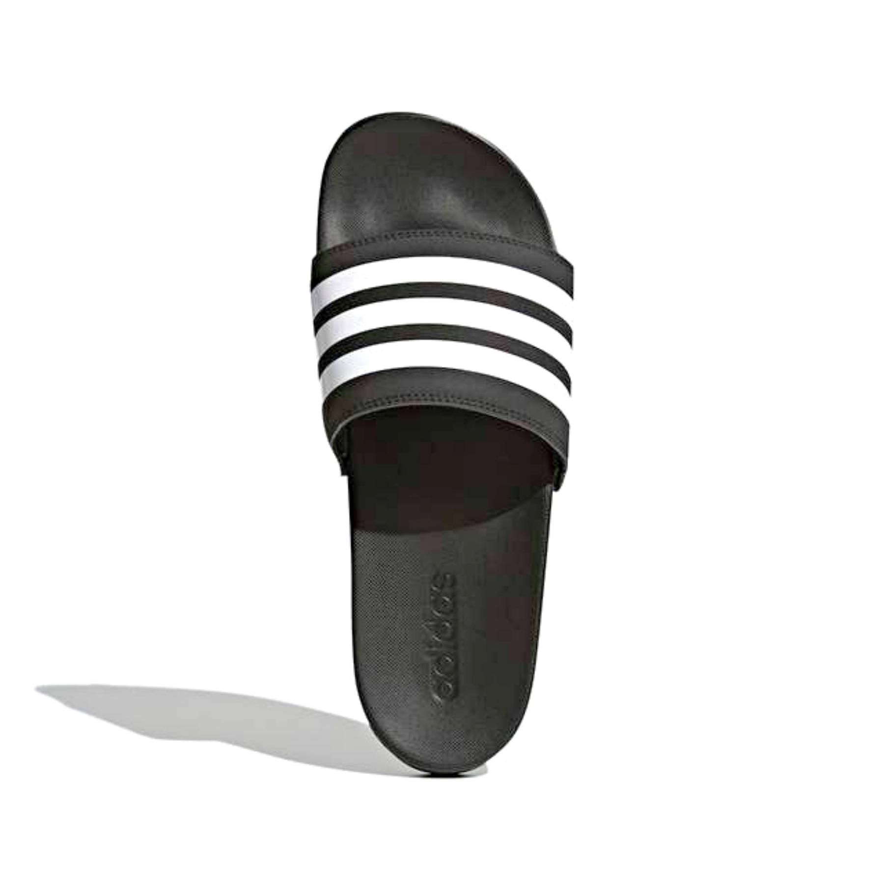 Adidas รองเท้าแตะรุ่น Adilette Cloudfoam Plus Stripes Slides , black , สีดำ