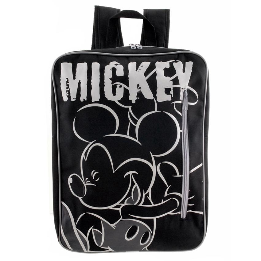 Mickey Mouse กระเป๋าเป้ กระเป๋านักเรียน สะพายหลัง (สีดำ)