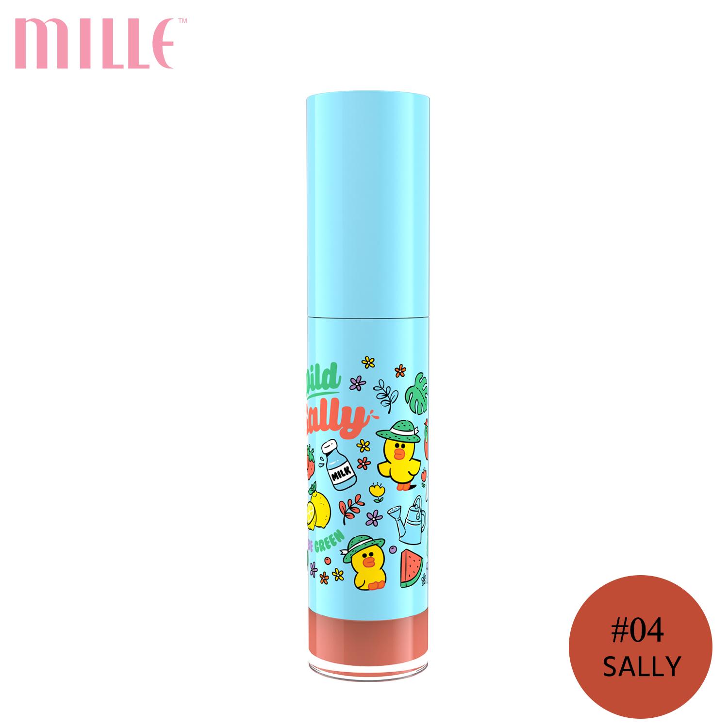Mille ลิปจิ้มจุ่ม Line Friends l Mille Iconic Matte Liquid Lip 5.7g. Mille ลิปจิ้มจุ่ม Line Friends l Mille Iconic Matte Liquid Lip 5.7g.
