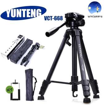 YUNTENG VCT-668 ขาตั้งกล้อง ขาตั้งมือถือ 3ขา tripod for camera DV Professional Photographic equipment Gimbal Head new