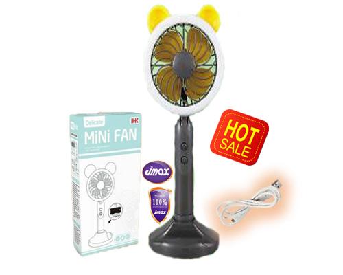 พัดลมพกพาขนาดเล็ก Mini fan รุ่น F1801 ชาร์จสาย USB พร้อมแบตเตอรี่สำรอง