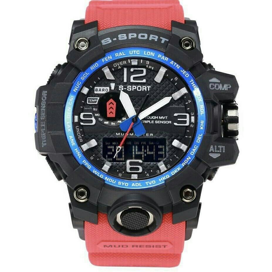 S SPORT นาฬิกาข้อมือผู้ชาย สไตล์สปอร์ตกันน้ำได้ดีรุ่น GP9242 ของแท้ พร้อมกล่อง S SPORT นาฬิกาข้อมือผู้ชาย สไตล์สปอร์ตกันน้ำได้ดีรุ่น GP9242 ของแท้ พร้อมกล่อง