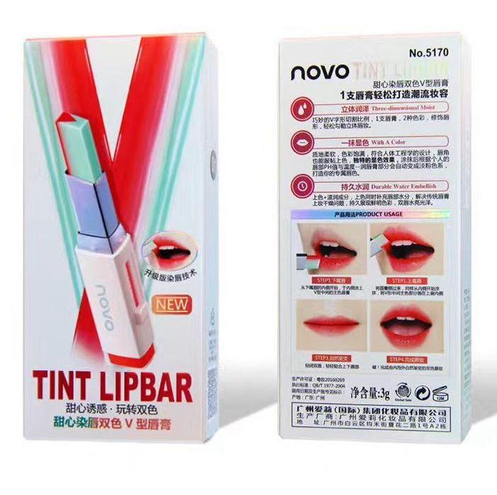 NOVO ลิปทูโทน V.2 Novo Tint Lipbar สองเฉดสี 3.8g #02 โทนส้ม NOVO ลิปทูโทน V.2 Novo Tint Lipbar สองเฉดสี 3.8g #02 โทนส้ม