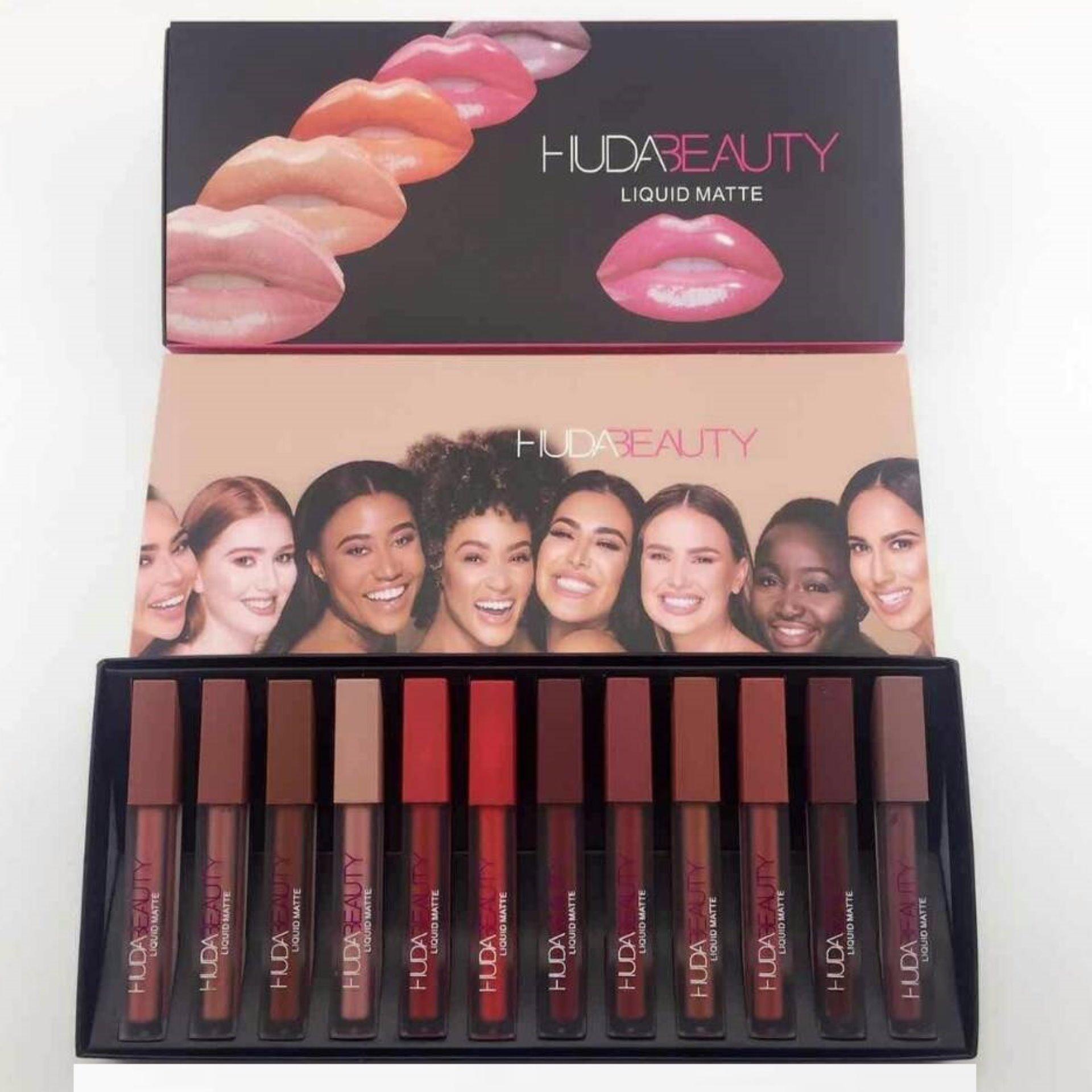 ลิปเซต HUDA BEAUTY 12 แท่ง 12 สี (ฝาสีทอง) รุ่นยอดฮิต