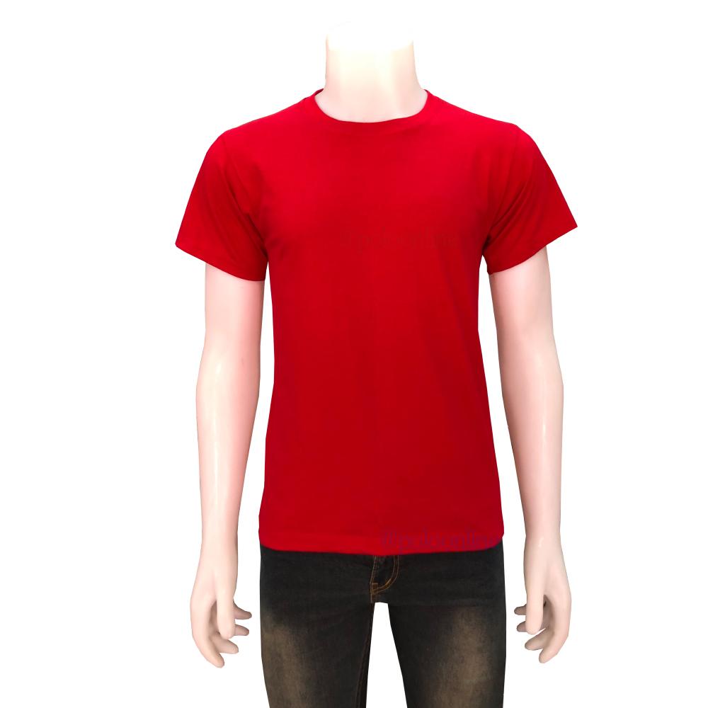 เสื้อยึดสีพื้น แบบคอลม มีหลากหลายสี