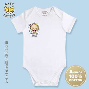 BABY TATTOO ชุดบอดี้สูท 0-12 เดือน เสื้อผ้าเด็กผู้ชาย เสื้อผ้าเด็กผู้หญิง เสื้อผ้าเด็ก เน็คไท เด็กผู้ชาย-ผู้หญิง คอตตอน 100%
