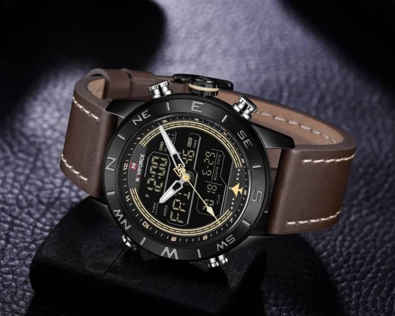 ((ประกันศูนย์ไทย)) NAVIFORCE WATCH นาฬิกาข้อมือผู้ชาย เครื่องญี่ปุ่น กันน้ำ100% สายแสตนเลสแท้ รุ่น NF9144