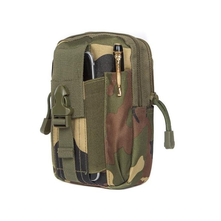 Molle กระเป๋าคาดเอว กระเป๋าใส่ของ กระเป๋ายุทธวิธี Outdoor Camping Bag Hiking Pouch Military Army Waist Pack with Belt Loop