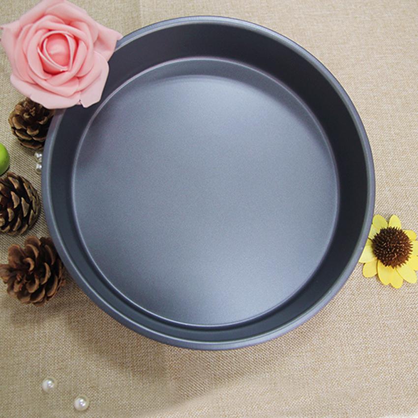 Non-Stick Aluminum Round Pizza Pan Cake Mould Baking Tools ถาดอบพิซซ่าขนาด 8 นิ้วเคลือบสาร