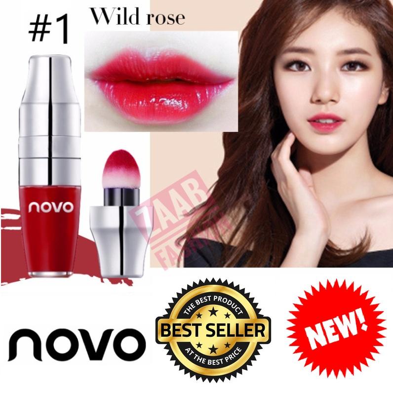 novo JUICY SHAKER Tint Lip Gloss Moisturizer Waterproof Lipstick ของแท้ 100% (Zaab Fashion) โนโว ลิปสติกสูตรน้ำ ใหม่ล่าสุดจาก novo กันน้ำ ติดทน ต้องเขย่าก่อนใช้ หัวแปรงเป็นหัวฟองน้ำที่นุ่มแบบคุชชั่น กลิ่นหอมหวานน่ารัก แพ็คเกจสวยหรู คุ้มค่าเกินราคา novo JUICY SHAKER Tint Lip Gloss Moisturizer Waterproof Lipstick ของแท้ 100% (Zaab Fashion) โนโว ลิปสติกสูตรน้ำ ใหม่ล่าสุดจาก novo กันน้ำ ติดทน ต้องเขย่าก่อนใช้ หัวแปรงเป็นหัวฟองน้ำที่นุ่มแบบคุชชั่น กลิ่นหอมหวานน่ารัก แพ็คเกจสวยหรู คุ้มค่าเกินราคา