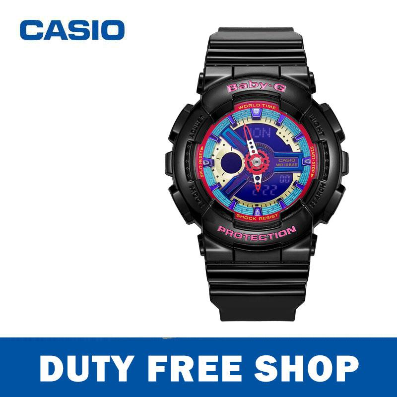 Casio BA-111-3A/BA-111-1A/BA-112-1A BABY-G นาฬิกาแฟชั่นสําหรับ ผู้หญิง / ผู้ชาย