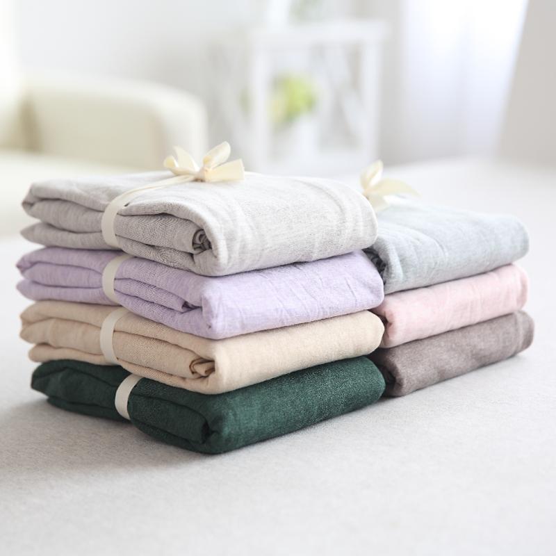 Vỏ Gối 100% Cotton 100% Cotton Vỏ Gối Một Chiếc Phù Hợp Với 48*74 Cm Phong Cách Nhật Bản Giản Lược Bông Thiên Trúc Bông Dệt Kim