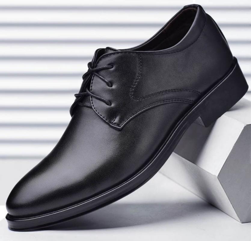 ZASHION องเท้าบูท รองเท้าหนังผู้ชาย Classic Business Leather Shoes