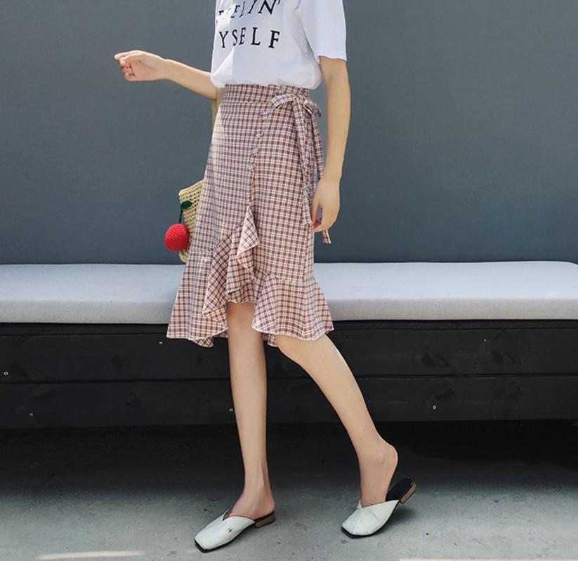 ZASHION ชุดกระโปรง Premium Printed Korean Maxi Skirt