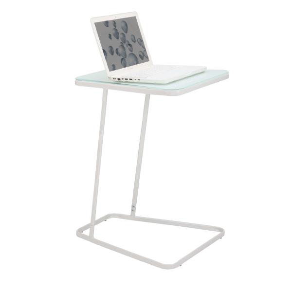 WINNER FURNITURE โต๊ะข้างกระจกพ่นสี รุ่น โคโลนี่ - สีขาว WINNER FURNITURE โต๊ะข้างกระจกพ่นสี รุ่น โคโลนี่ - สีขาว