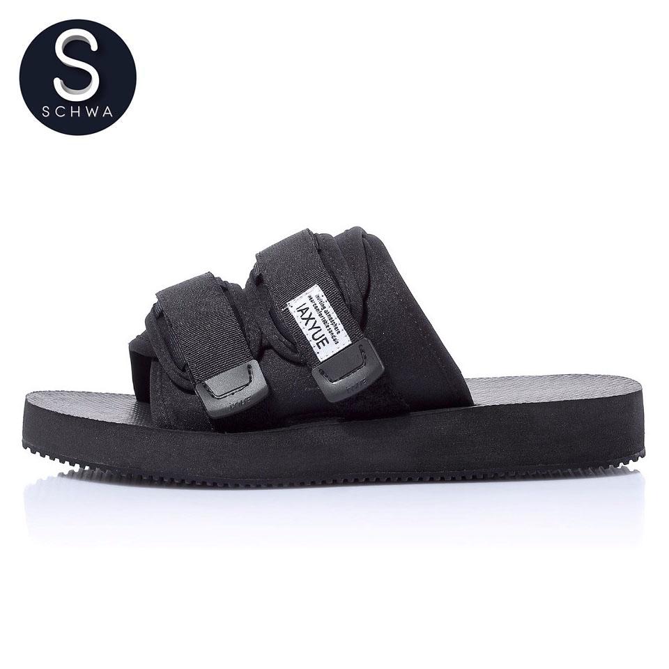 IAXYUE รองเท้าแตะ Slipper SP13 บุรุษสตรี - สีดำ