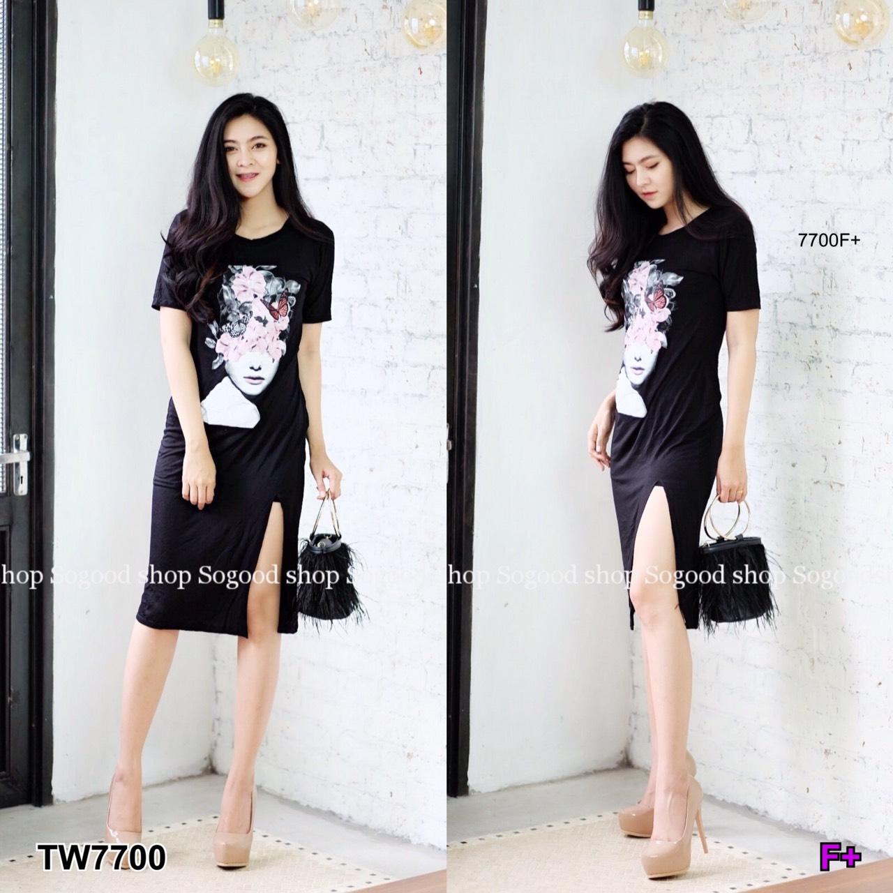 TW7700 เดรสยาว 5 ส่วน สอบถามก่อนสั่งซื้อ