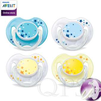 Philips Avent จุกนมหลอกเอเวนท์ 0-6 เดือน สำหรับกลางคืน แพ็ค 2 ชิ้น