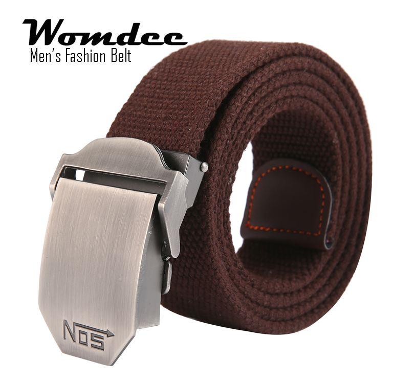Womdee ชายผ้าใบยาวพิเศษเว็บเข็มขัด - หัวเข็มขัดอัตโนมัติ - สไตล์ทหาร - นานาชาติ Womdee ชายผ้าใบยาวพิเศษเว็บเข็มขัด - หัวเข็มขัดอัตโนมัติ - สไตล์ทหาร - นานาชาติ