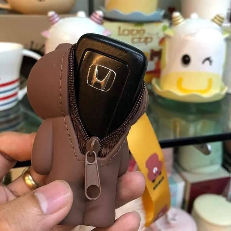 พวงกุญแจLINE ใส่รีโมตรถยนต์ได้ เคสรีโมตบราวด์