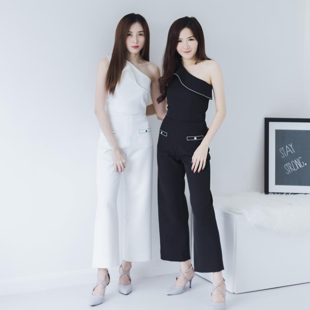 Deardarling - กางเกงขายาว เอวสูง รุ่น Button Pants