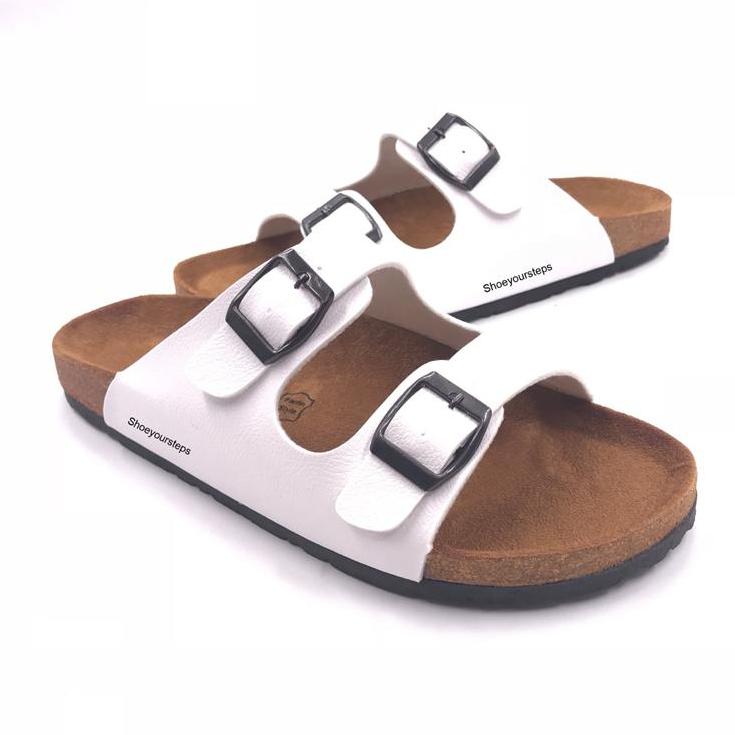 รองเท้าแตะ รองเท้าแฟชั่น ทรง Birkenstock สีดำ และ สีขาว