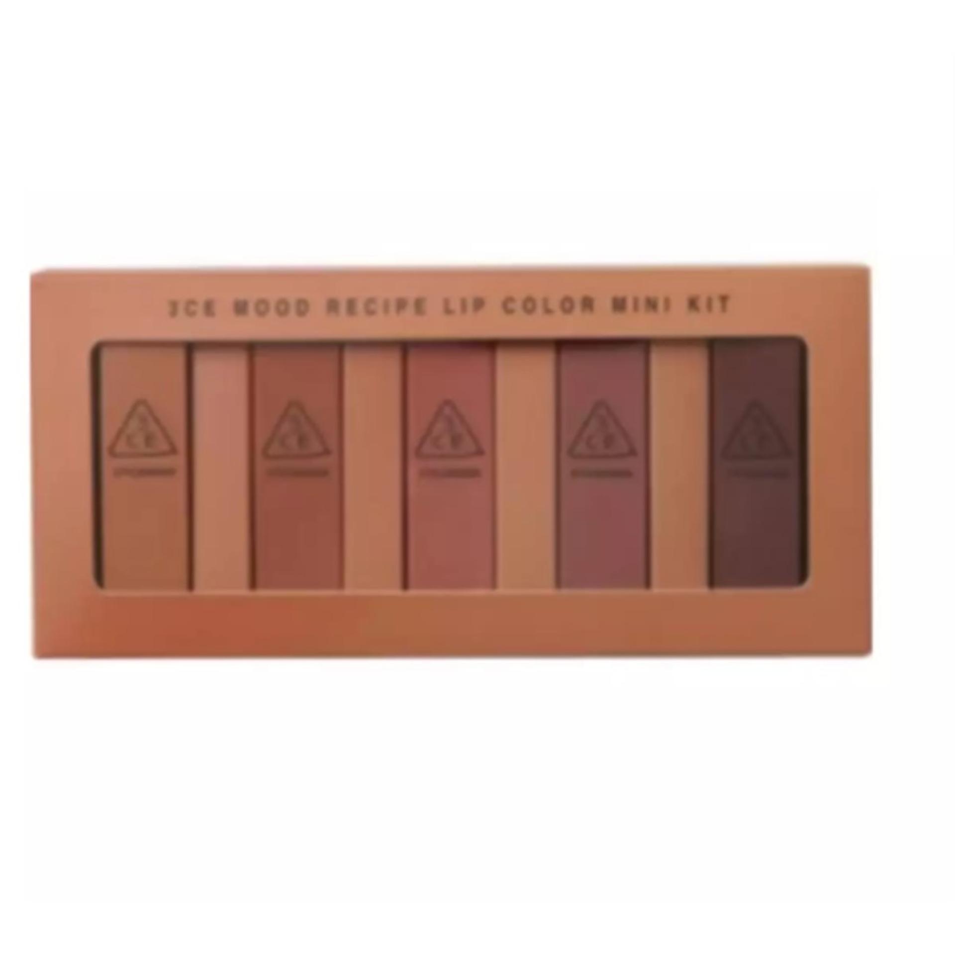 Lipstick 3CE Mood Recipe Lip Color Mini Kit Red ลิปสติก 3CE (ชุดแท่งเล็ก 5 แท่ง)
