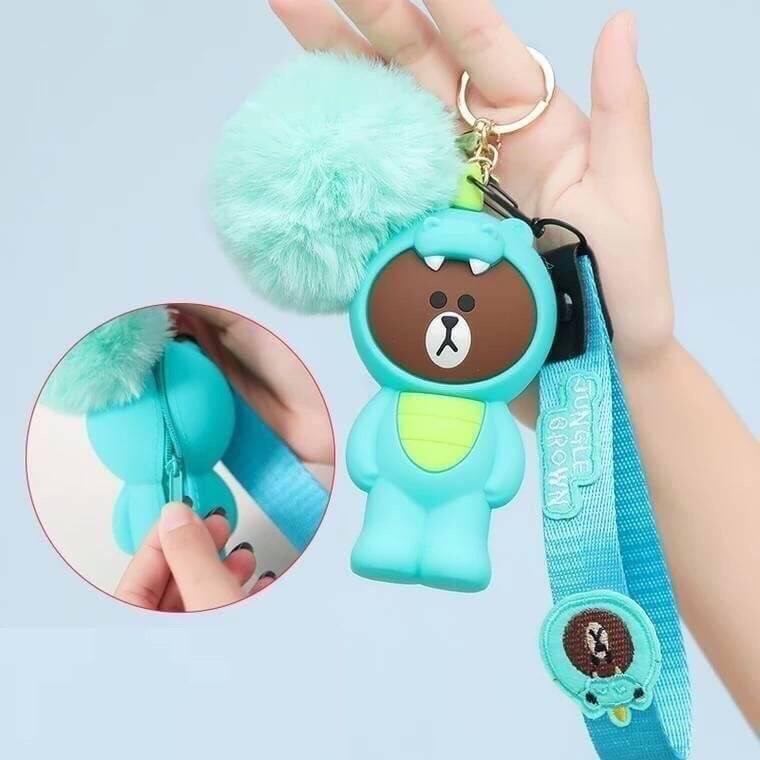 พวงกุญแจLINE ใส่รีโมตรถยนต์ได้ เคสรีโมตบราวด์