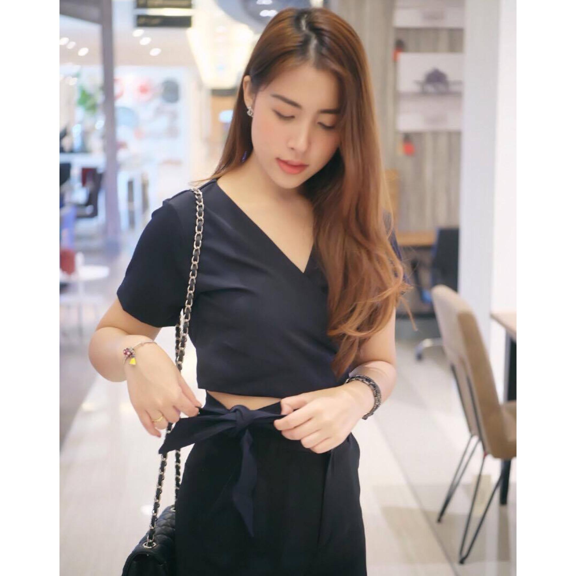 Lalida Official Lydia top เสื้อผูกโบว์ (Dark Blue) Lalida Official Lydia top เสื้อผูกโบว์ (Dark Blue)