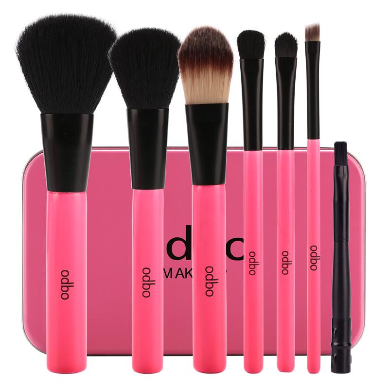 ODBO Make up Box Brush Set OD809 โอดีบีโอ ชุดแปรงแต่งหน้า 7 ชิ้น ชุดแปรงแต่งหน้า แปรงแต่งหน้า เซตแปรงแต่งหน้า พร้อมกล่องเหล็ก (Black) ODBO Make up Box Brush Set OD809 โอดีบีโอ ชุดแปรงแต่งหน้า 7 ชิ้น ชุดแปรงแต่งหน้า แปรงแต่งหน้า เซตแปรงแต่งหน้า พร้อมกล่องเหล็ก (Black)