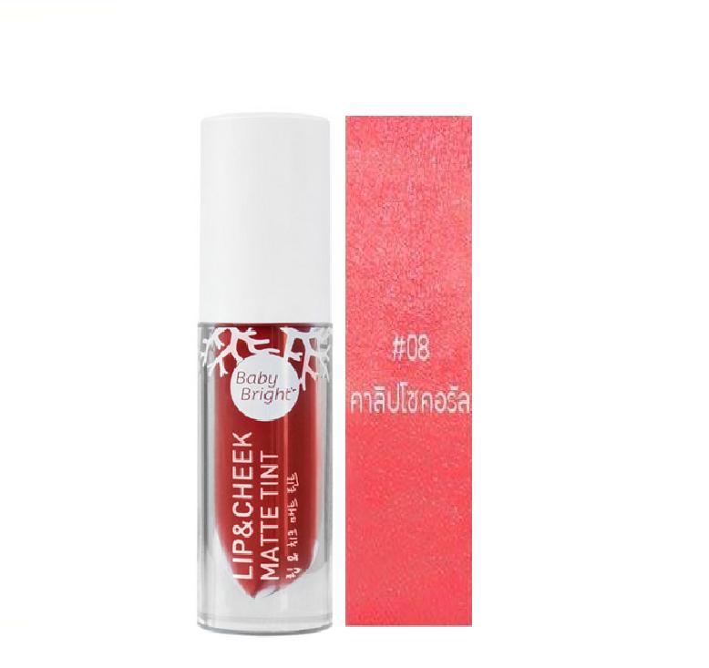 Baby Bright Lip & Cheek Matte Tint 2.4g เบบี้ไบร์ท ลิปแอนด์ชีคแมทท์ทินท์ Baby Bright Lip & Cheek Matte Tint 2.4g เบบี้ไบร์ท ลิปแอนด์ชีคแมทท์ทินท์