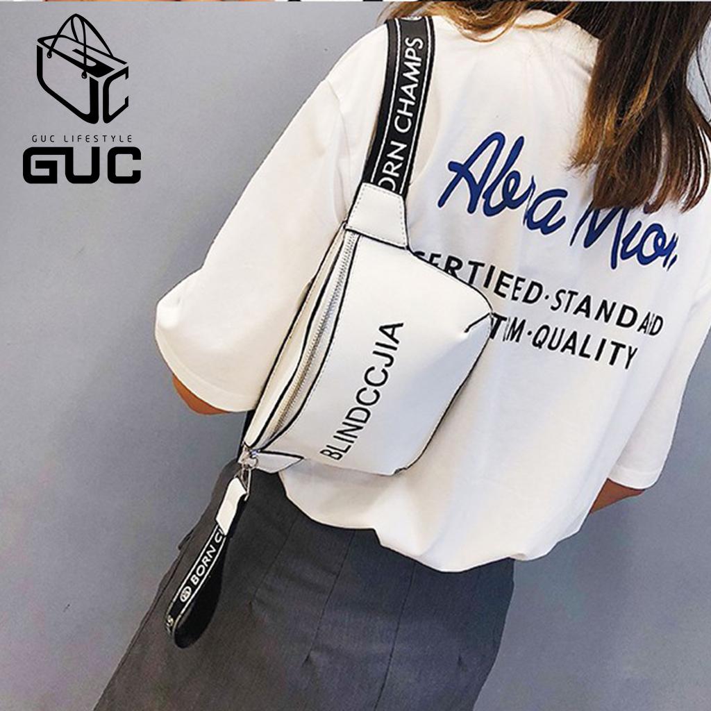 GUC SELECTEDกระเป๋าคาดอกและเอวสุดเท่ทรงสวย (B691)