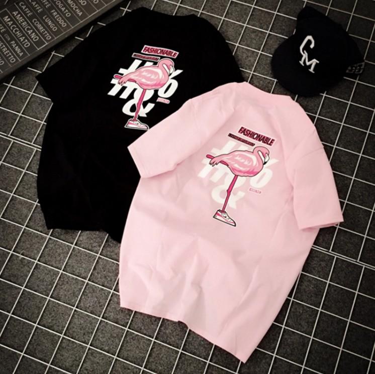 Flamingo แขนสั้นT-shirt(มีหลาให้เลือก)