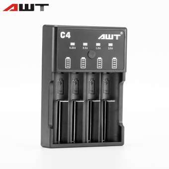 รางชาร์จ AWT C4-2A แบบ 4 ช่อง ชาร์จไว 2A ได้ทุกยี่ห้อ ตัดไฟอัตโนมัติเมื่อเต็ม (ของแท้ 100%)